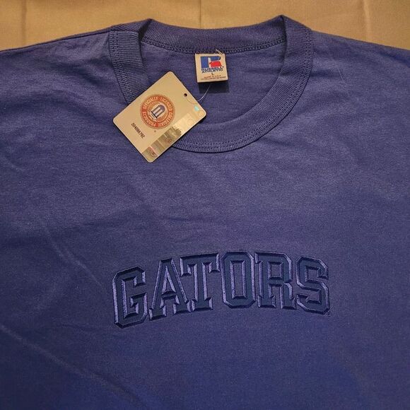 Vintage 90s Russell University Of Florida Gators T Shirt Large USA Made Mens Nwt - Picture 2 of 7